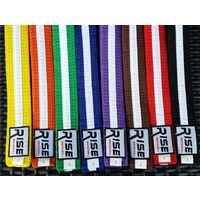 RFG - Martial Arts Belt - Coloured with White Stripe