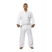RISING SUN - Ribbed Gengi White 8oz Karate Gi/Uniform
