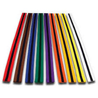 SMAI - Martial Arts Belt - Coloured with Black Stripe