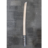 White Oak Bokken - Braided Handle