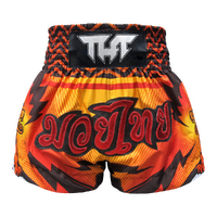 TUFF - Orange Double Tiger Thai Boxing Shorts