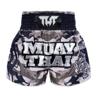 TUFF - Grey Camouflage Thai Boxing Shorts