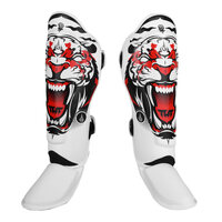 TUFF - Tiger MMA Shin Guards - White