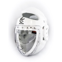 WACOKU - Dipped Head Gear/Guard - White - Fixed Clear Face Shield - WT Approved