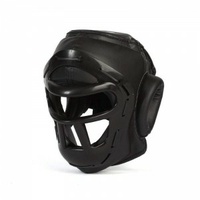 WACOKU - PU Black Head Gear/Guard - Attached Black Grill