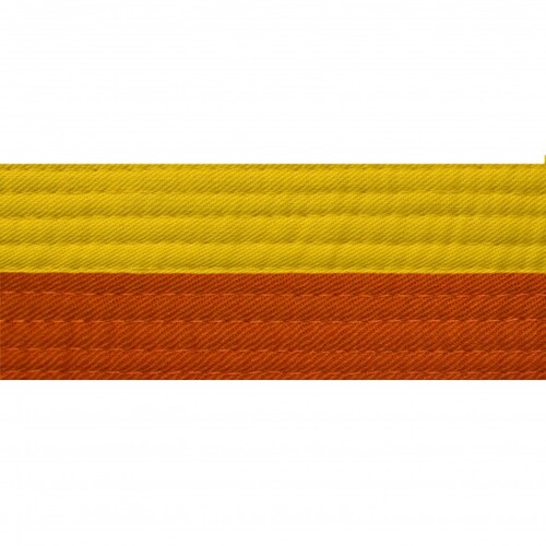 Martial Arts Belt Yellow Orange Black Tip