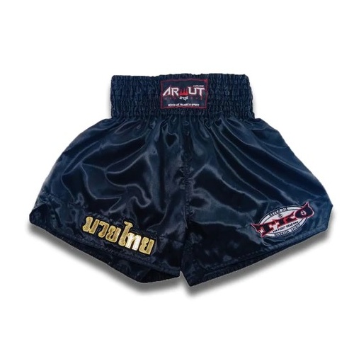 ARWUT - Classic Muay Thai Shorts - Black/Gold - Extra Small