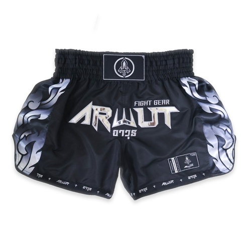 ARWUT - 'Ascent' Muay Thai Shorts - Jet Black/Medium
