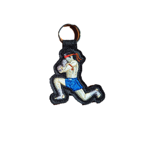 ARWUT - Muay Thai Keyring - Blue Shorts