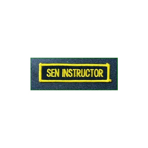 Badge - Senior Instructor  - Black/Gold