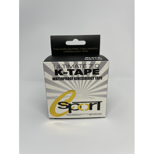 COAST SPORTS - Ultimate K-Tape - 7m Roll - Black