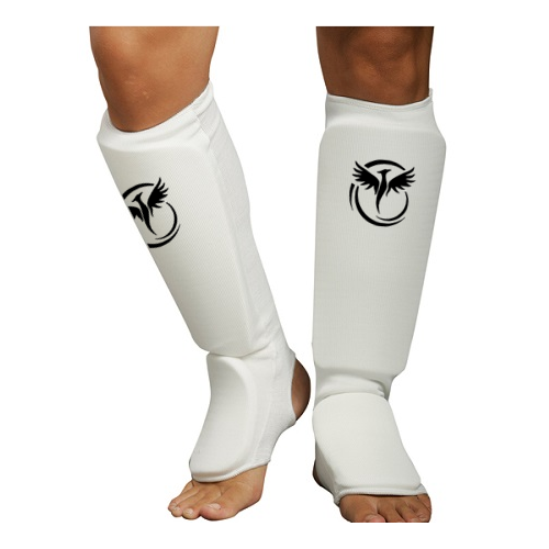 Cloth Shin/Instep Guards - White