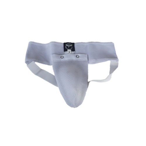 CSG Male Cloth Groin Guard - White/Extra Small