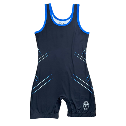 CSG Wrestling Suit (Mens) - Blue/Extra Small