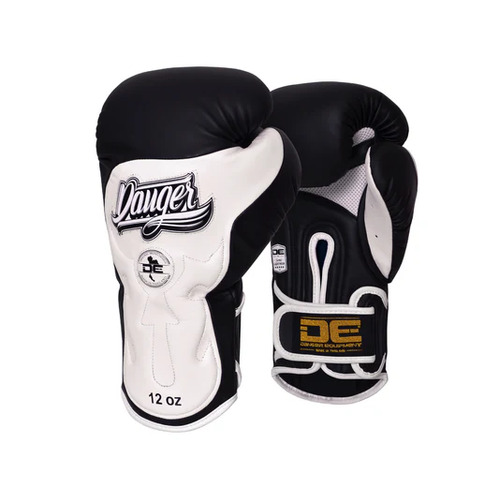 DANGER - Ultimate Fighter Boxing Gloves - Black/White - 10oz