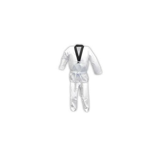 Black V Ribbed Taekwondo Dobok/Uniform