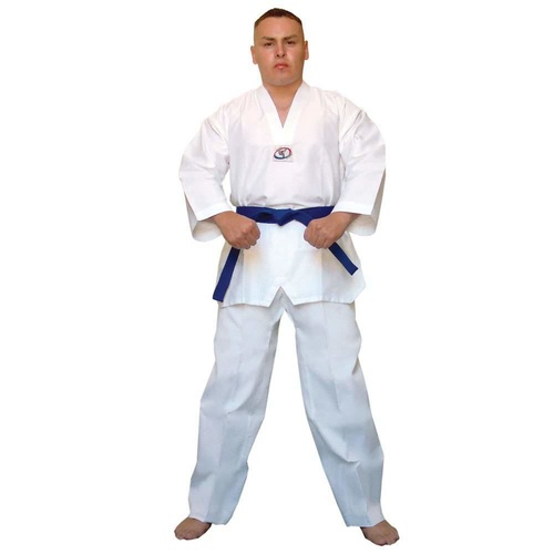 White V Ribbed TaeKwondo Dobok/Uniform