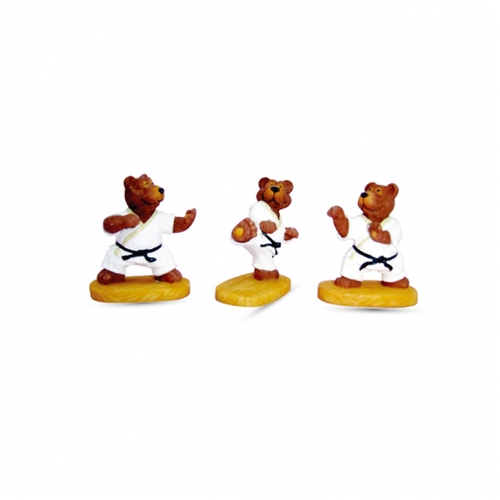 Mini Karate Bear Figurines