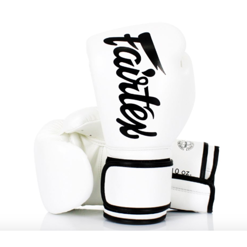 FAIRTEX - BGV14 Microfibre Boxing Gloves (BGV14) - White/14oz 