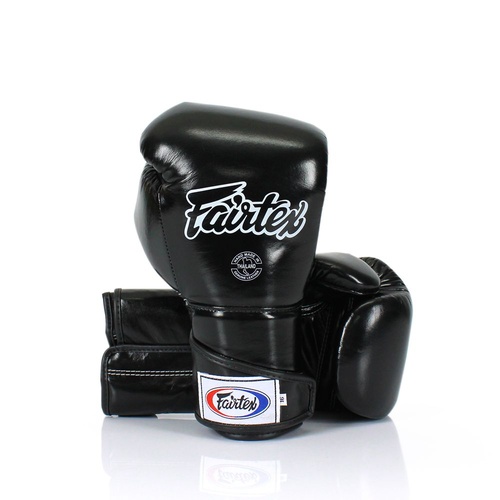 FAIRTEX Angular Full Wrist Closure Sparring Gloves (BGV6) - Black/12oz