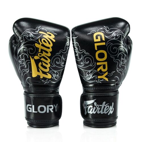 FAIRTEX - Glory 3 Boxing Gloves (BGVG3) - Black/Silver - 14oz