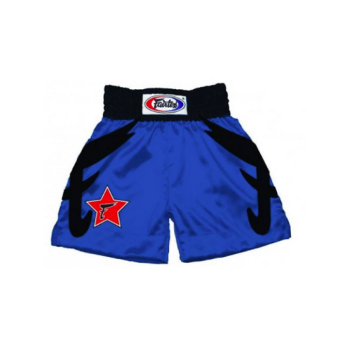 FAIRTEX - Satin Boxing Trunks/Shorts - Blue/Medium 
