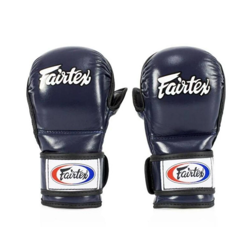 FAIRTEX - Double Wrist Wrap Closure MMA Sparrring Gloves (FGV15) - Blue/Small