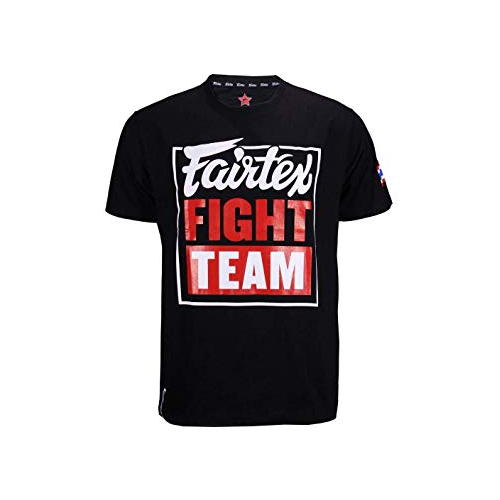 FAIRTEX - T Shirt - Fight Team - BLACK/RED (TST51) - Large 