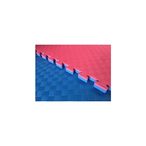 Martial Arts Jigsaw Mat - 30mm - 5 Stripe Finish - Red/Blue