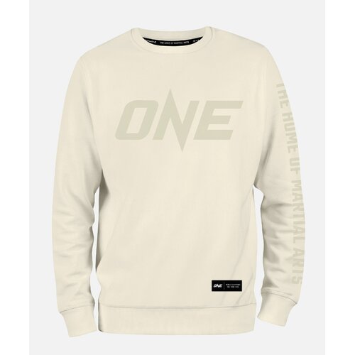 ONE Cream Logo Sweatshirt - Extra Small