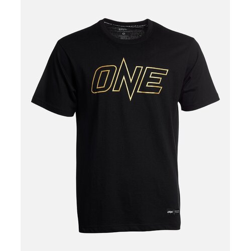 ONE Metallic Gold Logo Tee - Extra Small