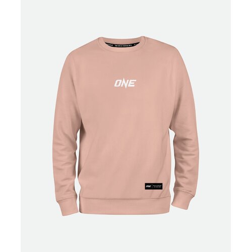 ONE Peach Pink Signature Logo Sweatshirt - Extra Small