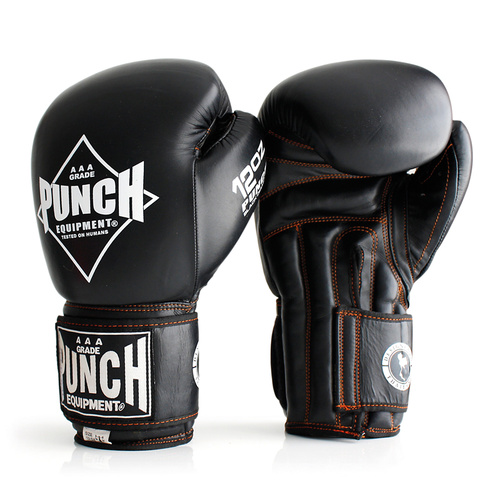 PUNCH - Black Diamond Thai Boxing Gloves - 12oz