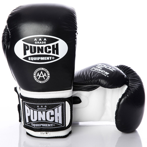 PUNCH - Trophy Getters Boxing Gloves - Black/8oz