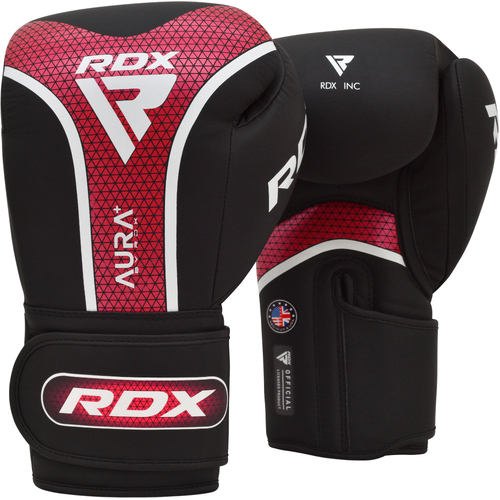 RDX - T17 Aura Plus Boxing Gloves - Red/10oz