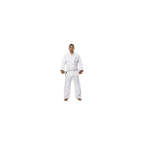 8oz Ribbed Gengi White 8oz Karate Gi/Uniform