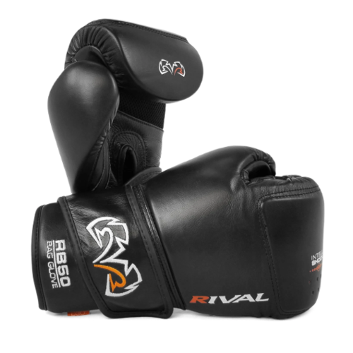 RIVAL BOXING - RB50 Intelli-Shock Compact bag Gloves - Black/10oz