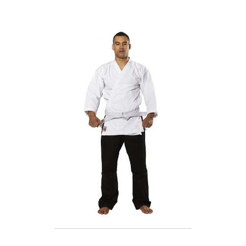 RISING SUN - 8oz Gengi Karate Gi/Uniform - Salt n Pepper - Size 7