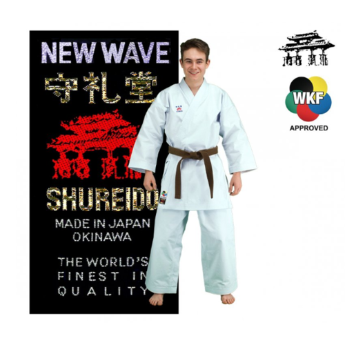 SHUREIDO New Wave 3 Karate Gi/Uniform - WKF Approved with Shureido Logo - Size 3.5