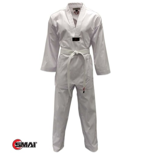 White V Ribbed Taekwondo Dobok/Uniform