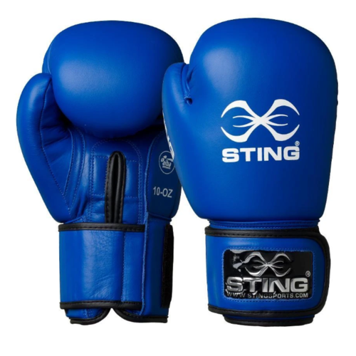 STING - AIBA Approved Competition Boxing Glove - Blue/10oz 