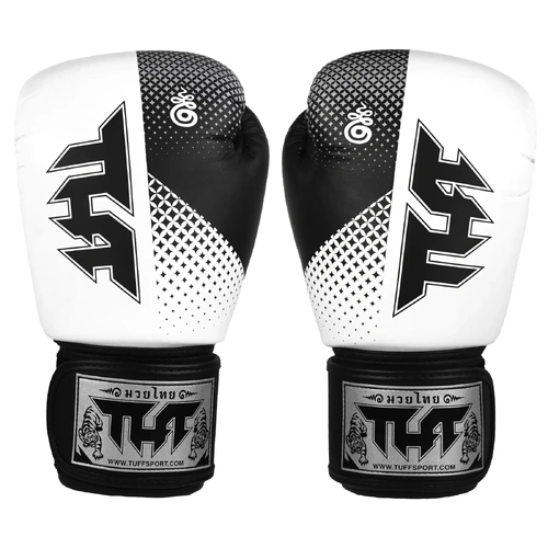 TUFF - Black/White Boxing Gloves - 10oz