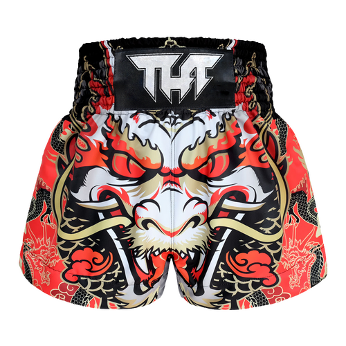 TUFF - Red Dragon King Thai Boxing Shorts - Small