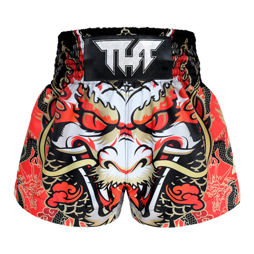 TUFF - Red Dragon King Thai Boxing Shorts - Small