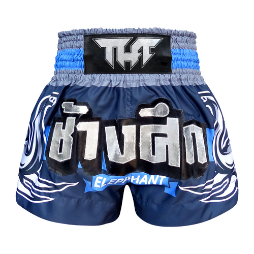 TUFF - Blue War Elephant Thai Boxing Shorts - Small