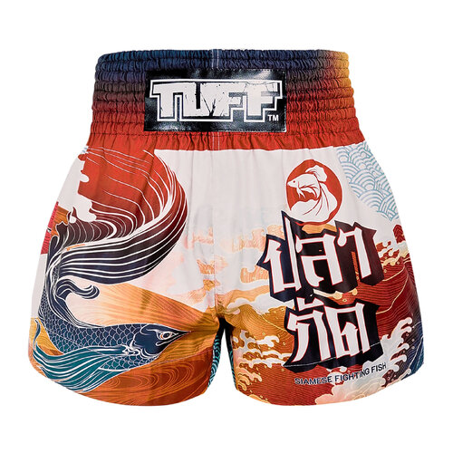 TUFF - 'Siamese Fighting Fish' Thai Boxing Shorts - Small