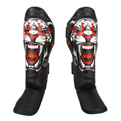 TUFF - Tiger MMA Shin Guards - Black/Small