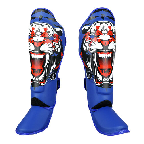 TUFF - Tiger MMA Shin Guards - Blue/Small