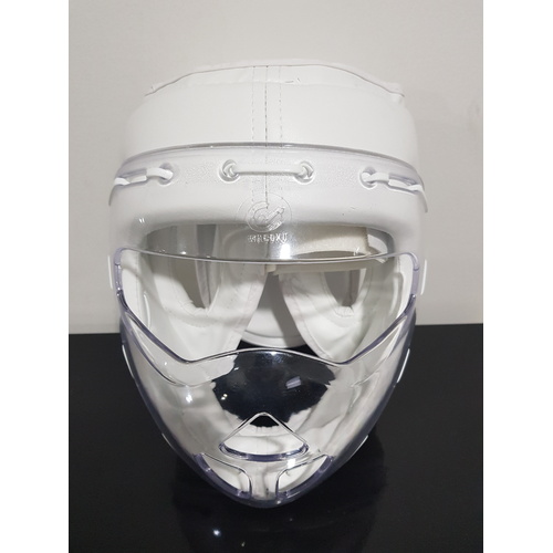 PU Head Gear/Guard - Attached Face Mask