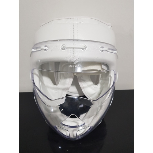 WACOKU - PU Head Gear/Guard - Attached Face Mask - Medium